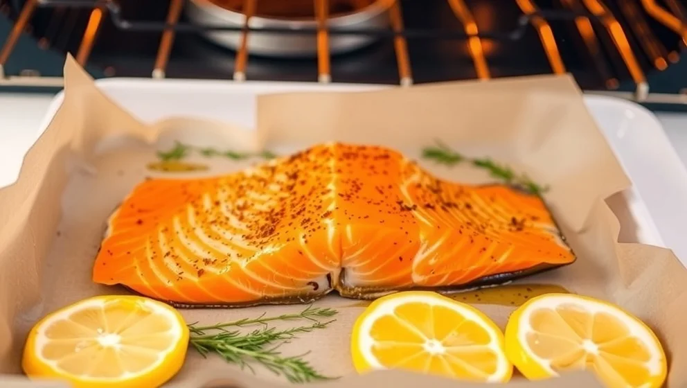 Färsk lax i ugn på bara 20 minuter