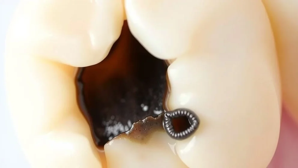 Hur ser hål i tänderna ut