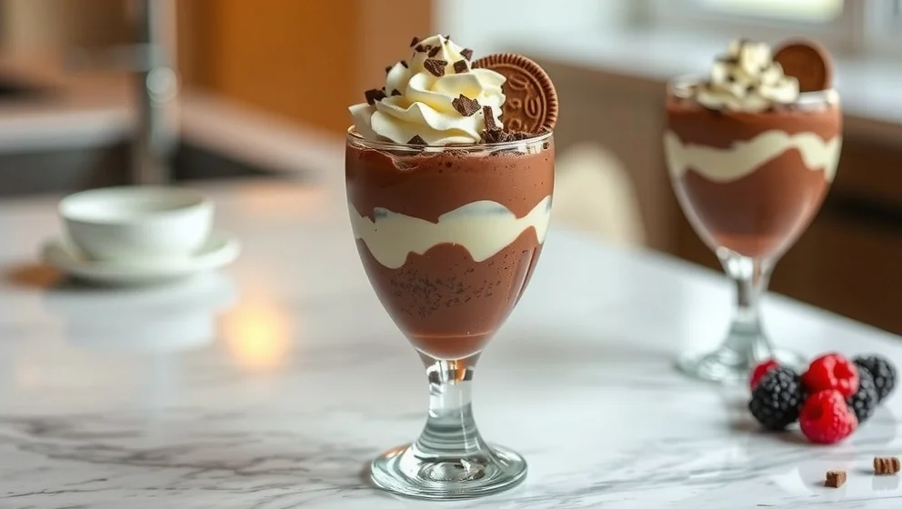 Lyxig efterrätt i glas som imponerar på gäster